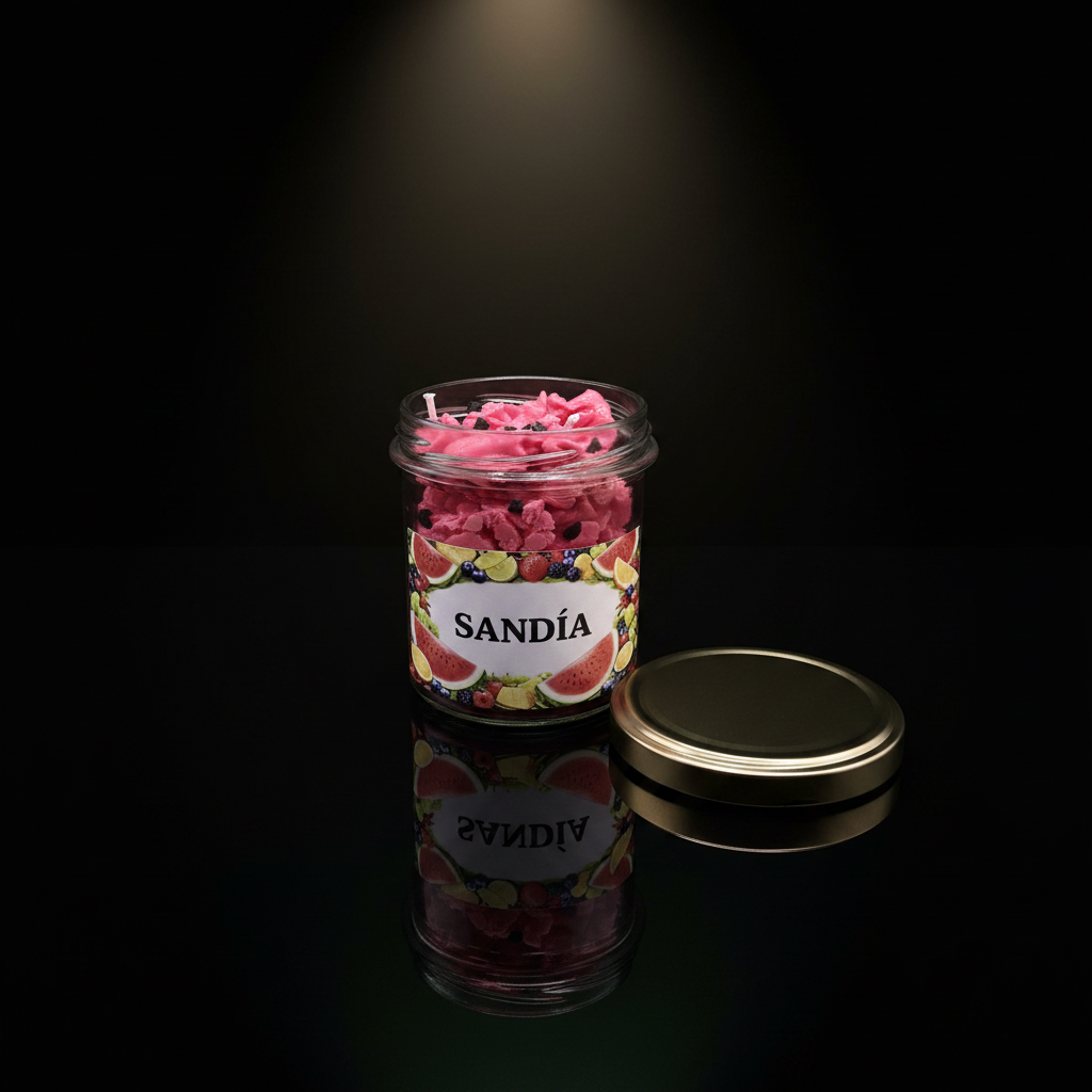 Vela aroma Sandia envase cristal
