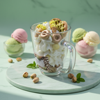 Vela Gourmet Gelato Pistacho - Fondo mármol menta 4